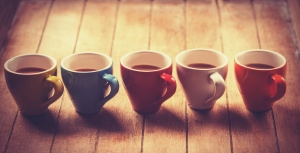 Group Of A Coffee Cups.